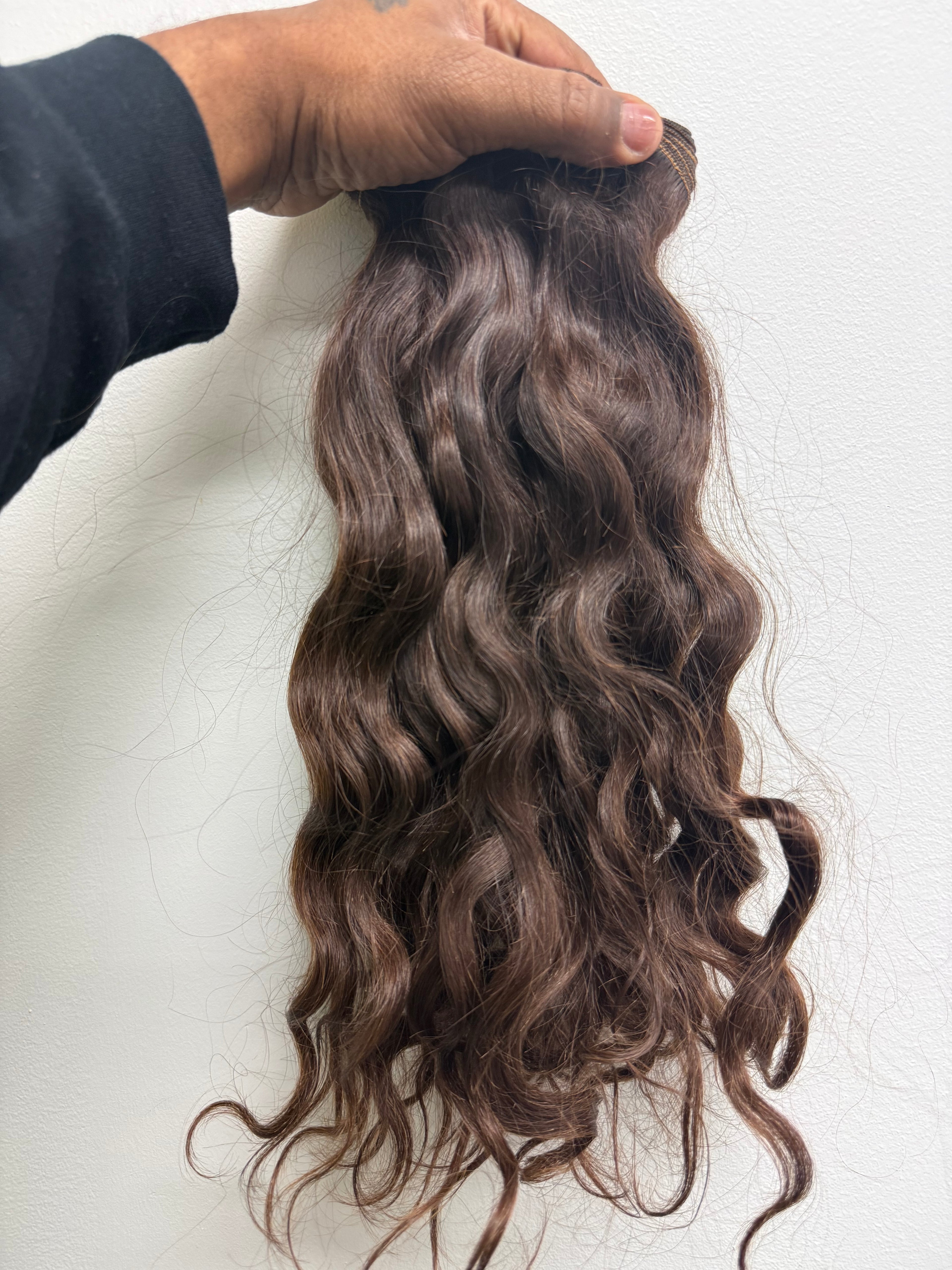 Honey Brown Raw Indian Wavy Hair