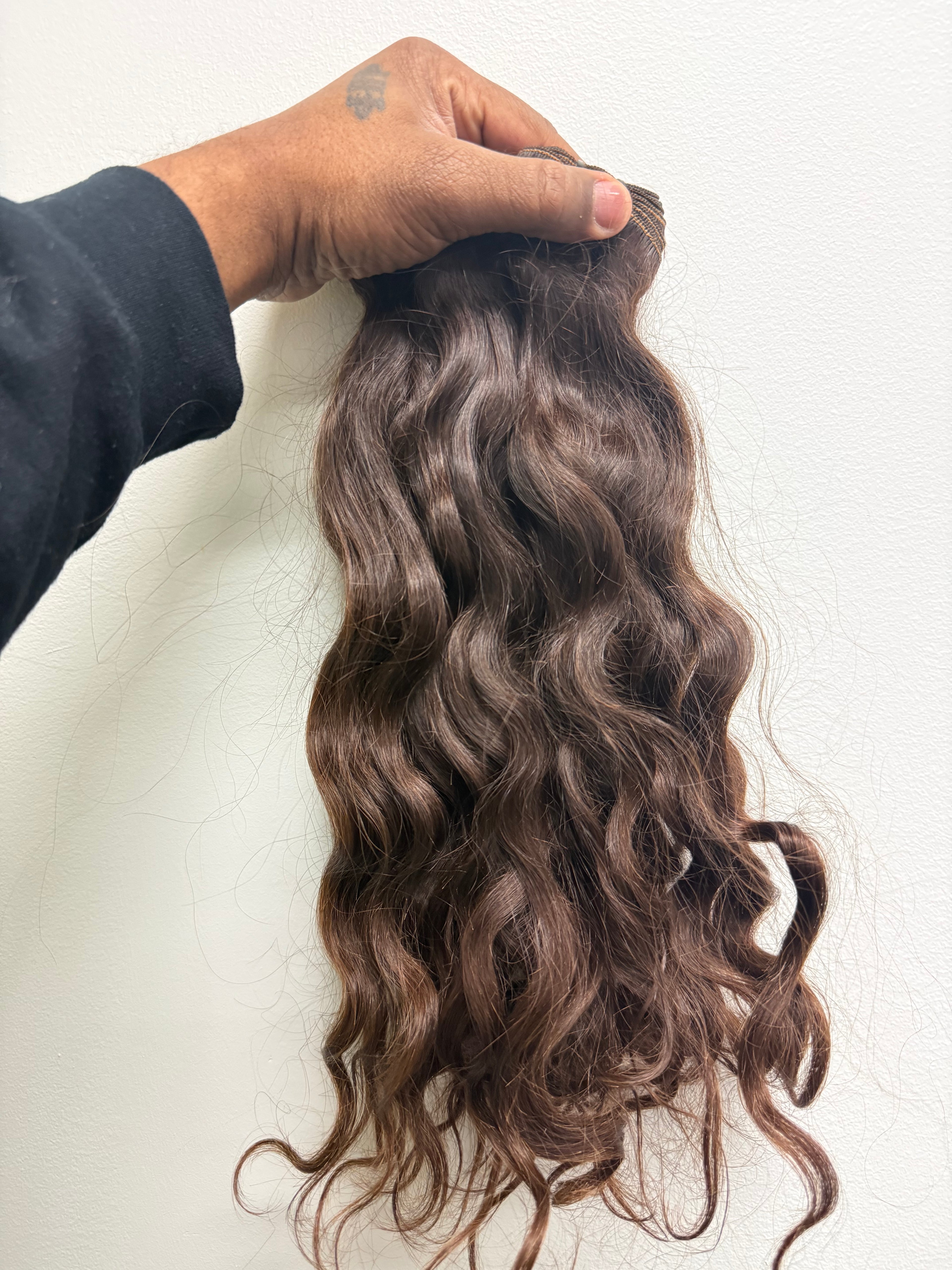 Honey Brown Raw Indian Wavy Hair