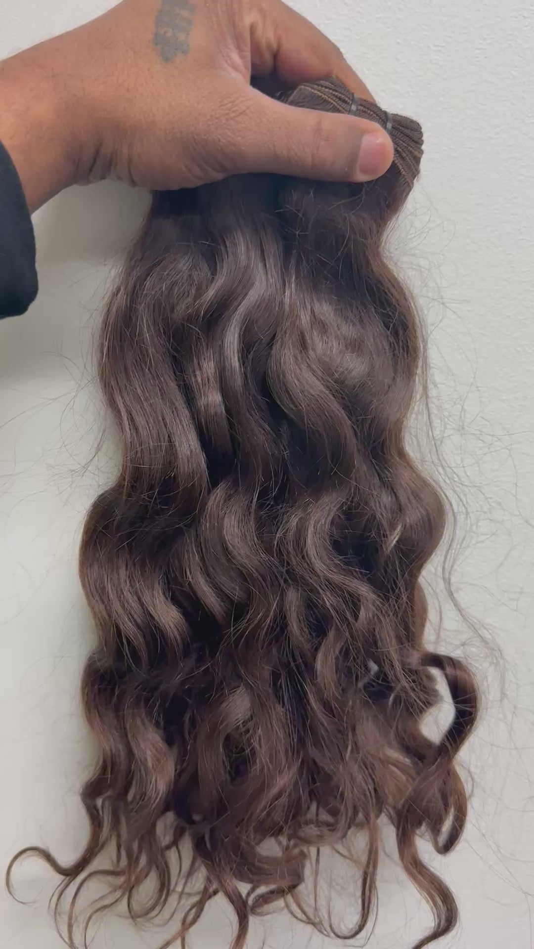 Honey Brown Raw Indian Wavy Hair